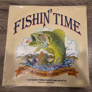 Fishin' Time Board Game 1986 Great American Fishing - Missing 1 Piece